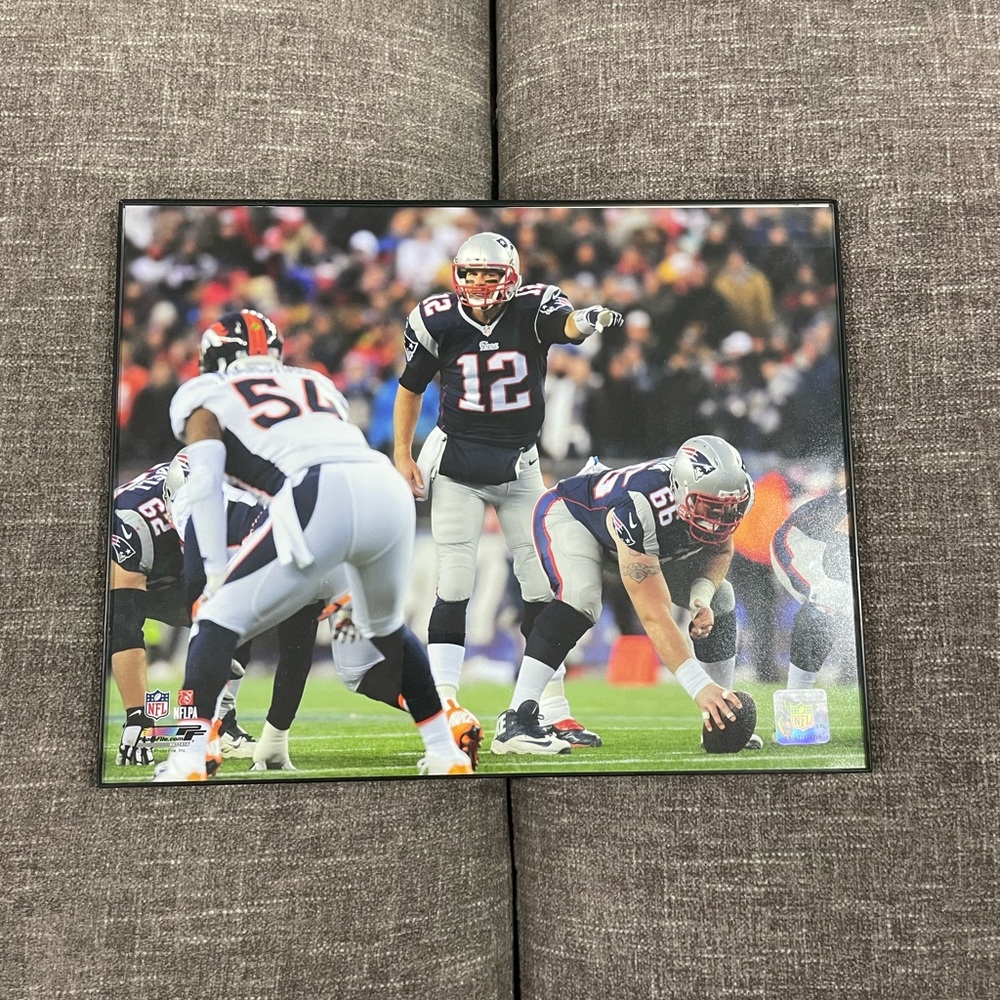 Framed Tom Brady print